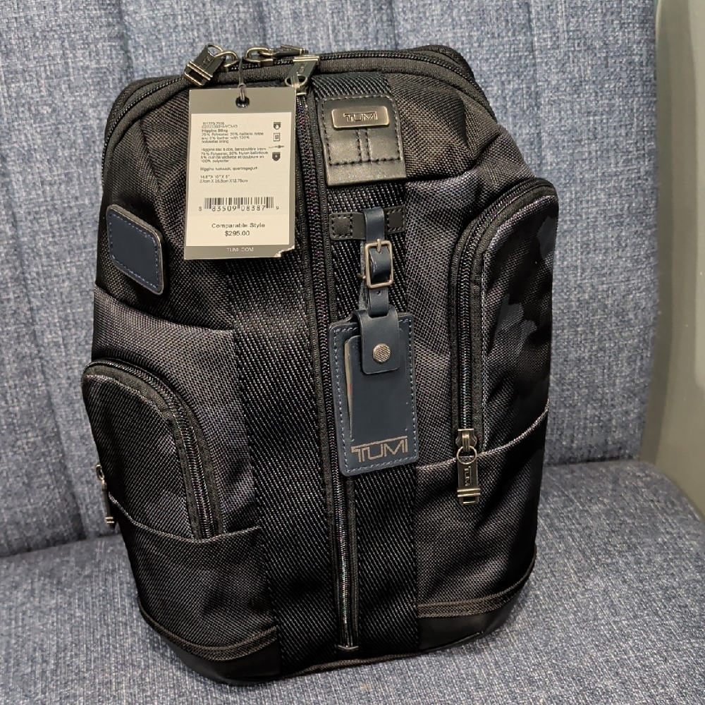 TUMI Charcoal and Black Men's Backpack